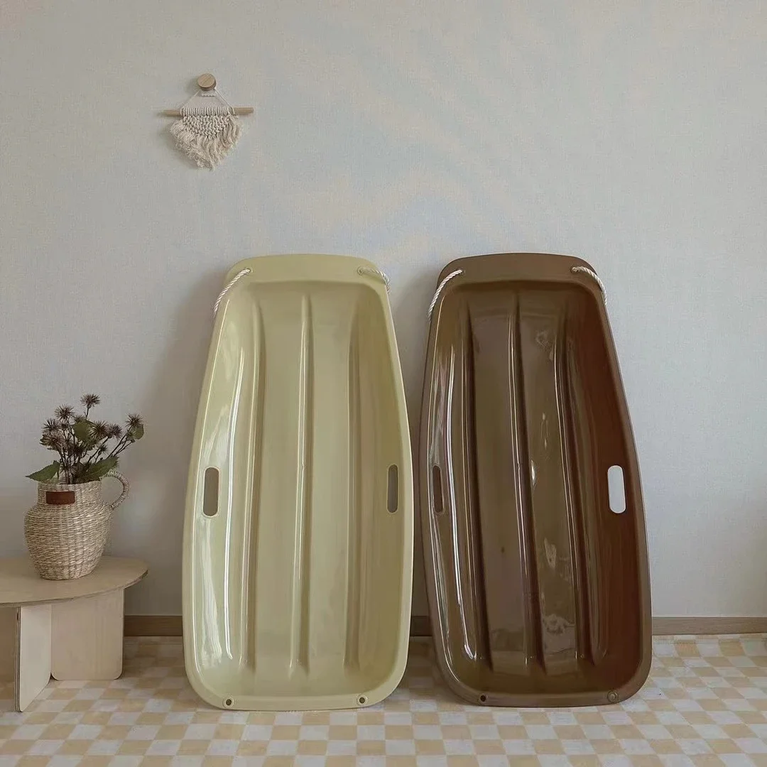 Kids Outdoor Youtube - 大人と子供向けのカラフルなプラスチック製スノーサンドスレッドチューブ、多色展開、屋外ウィンタースポーツ用、引き紐付き