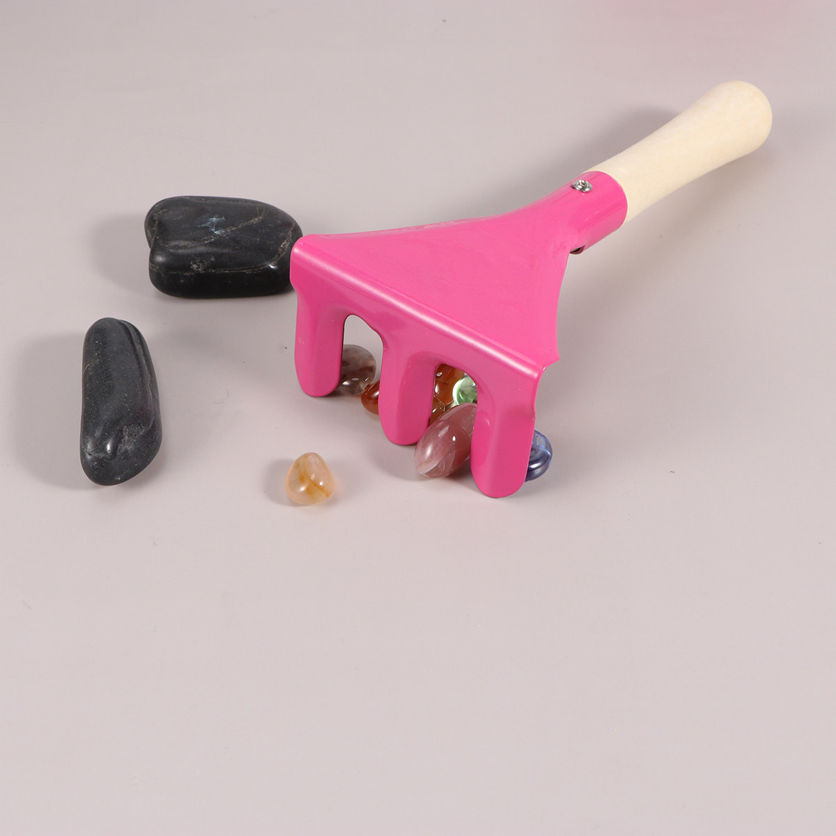 Kids Outdoor Garden Set - 子供向けガーデニングツール3点セット ミニスコップ レーキ トロウェル 小型鉢盆栽の植え付け用 教育的アウトドア遊び