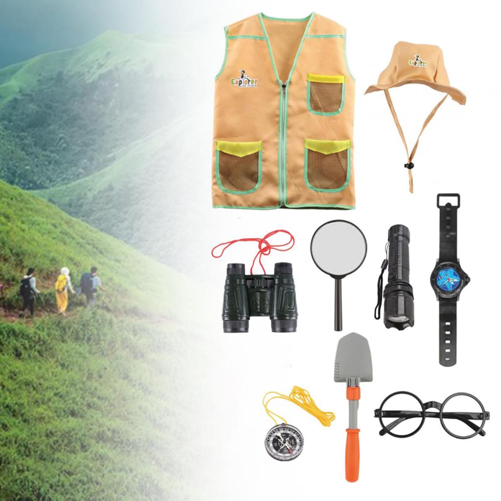 Kids Outdoor Adventure Kit - キッズアウトドアアドベンチャーキット キッズアウトドア探検アドベンチャーキット ドレスアップロールエクスプローラーコスチュームセット 子供用