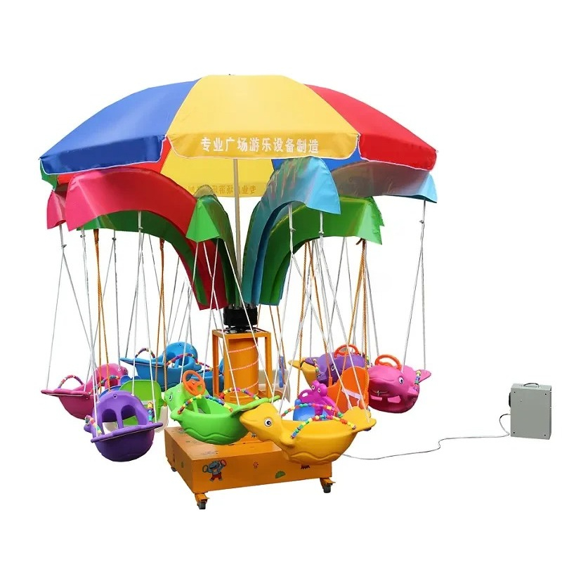 Kids Outdoor Merry Go Round - 激安販売中！遊園地乗り物 馬メリーゴーランド キッズクレードルスイング ミュージカルカルーセル 電動ベビースイング 販売中