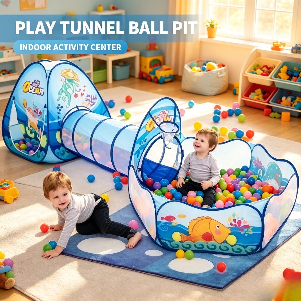 Kids Outdoor Tunnel - キッズボールプールベビープレイペンポータブルテントクロールトンネル屋内屋外遊び場おもちゃバルーンプールキッズギフト