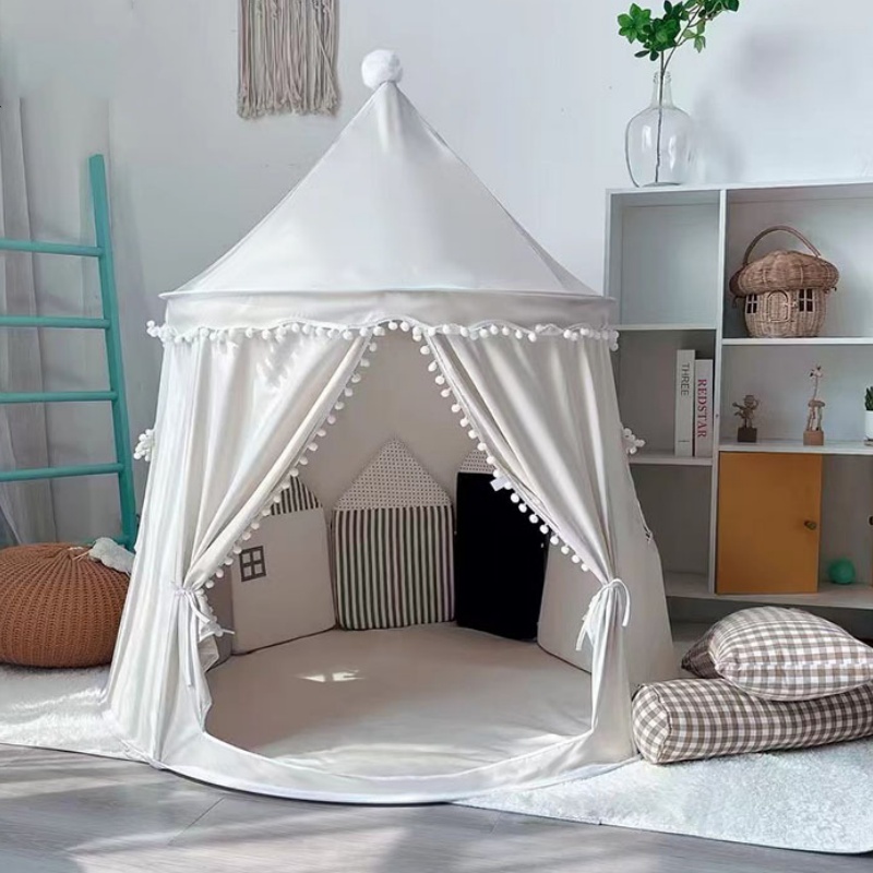 Kids Outdoor Tent - 子供用大型ティピーテント 折りたたみ式おもちゃテント 城 子供用プレイハウス 大型ティピーテント プリンセス城