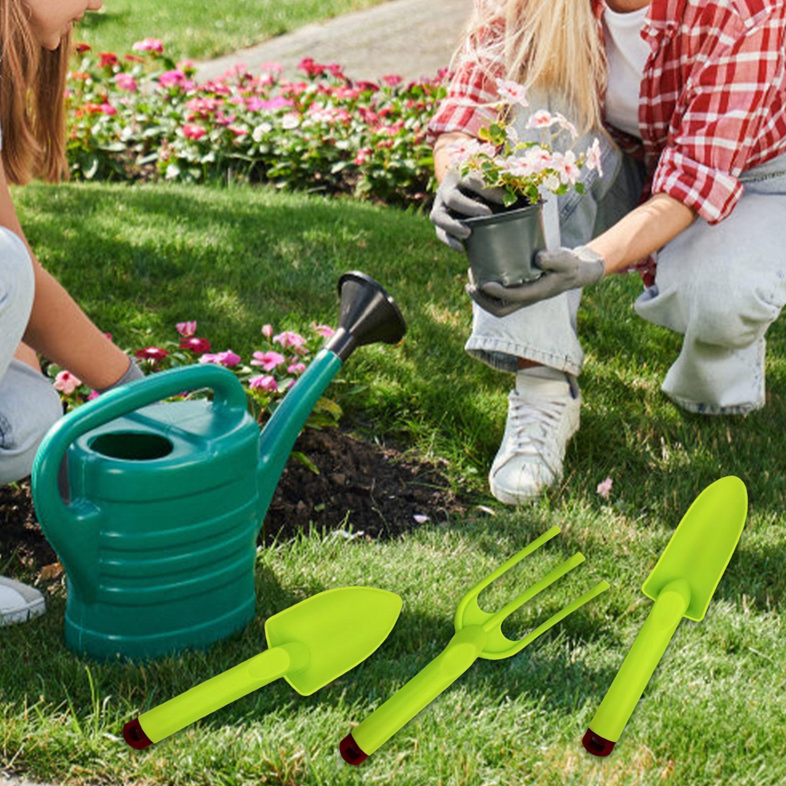 Kids Outdoor Garden Set - ミニキッズガーデニングツールポータブルレーキシャベルセット屋外ガーデン用品ビーチ砂遊びおもちゃ