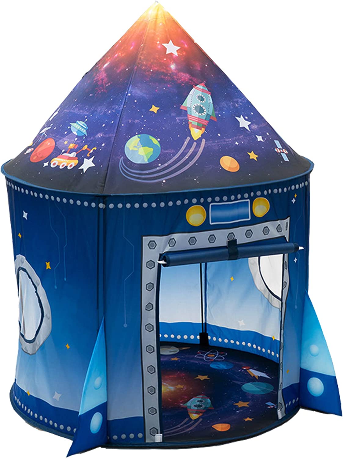 Kids Outdoor Tunnel - ロケットシップ キッズテント ポップアッププレイおもちゃテント 子供用 大スペース 屋内ごっこ遊び小屋