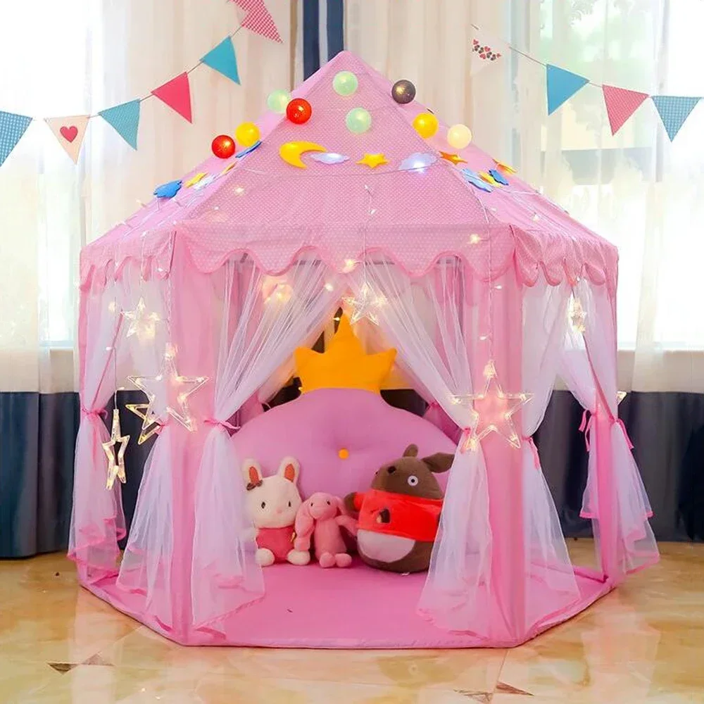 Kids Outdoor Tunnel - ポータブル子供用テント子供用テントおもちゃ女の子プリンセス城ティピ幼児子供の家ヴィグヴァムティーピーベビーテントギフト