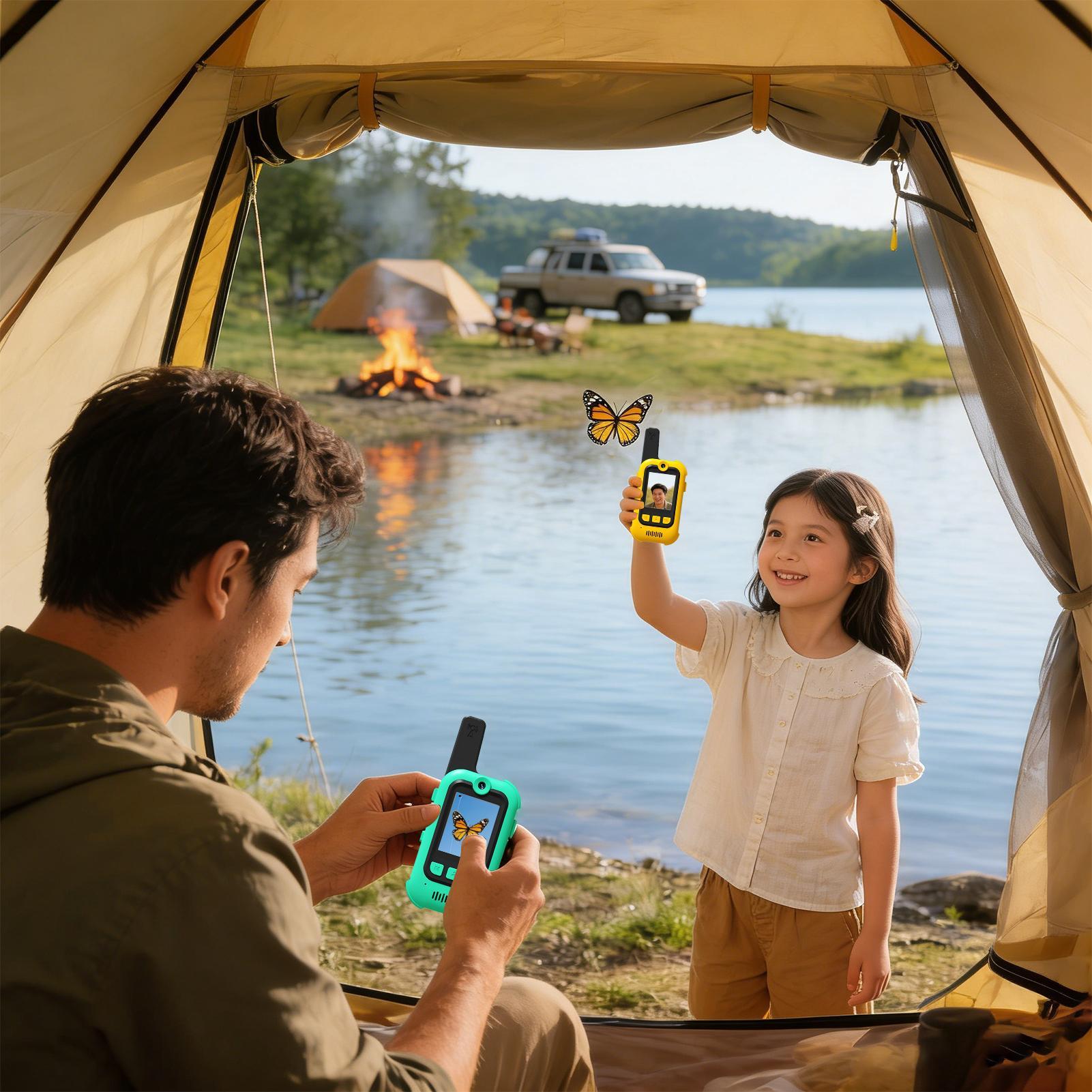 Kids Outdoor Voices - キッズトランシーバー ボイスチェンジャー 充電式おもちゃ 電池式ビデオトランシーバー ティーン向け 男の子