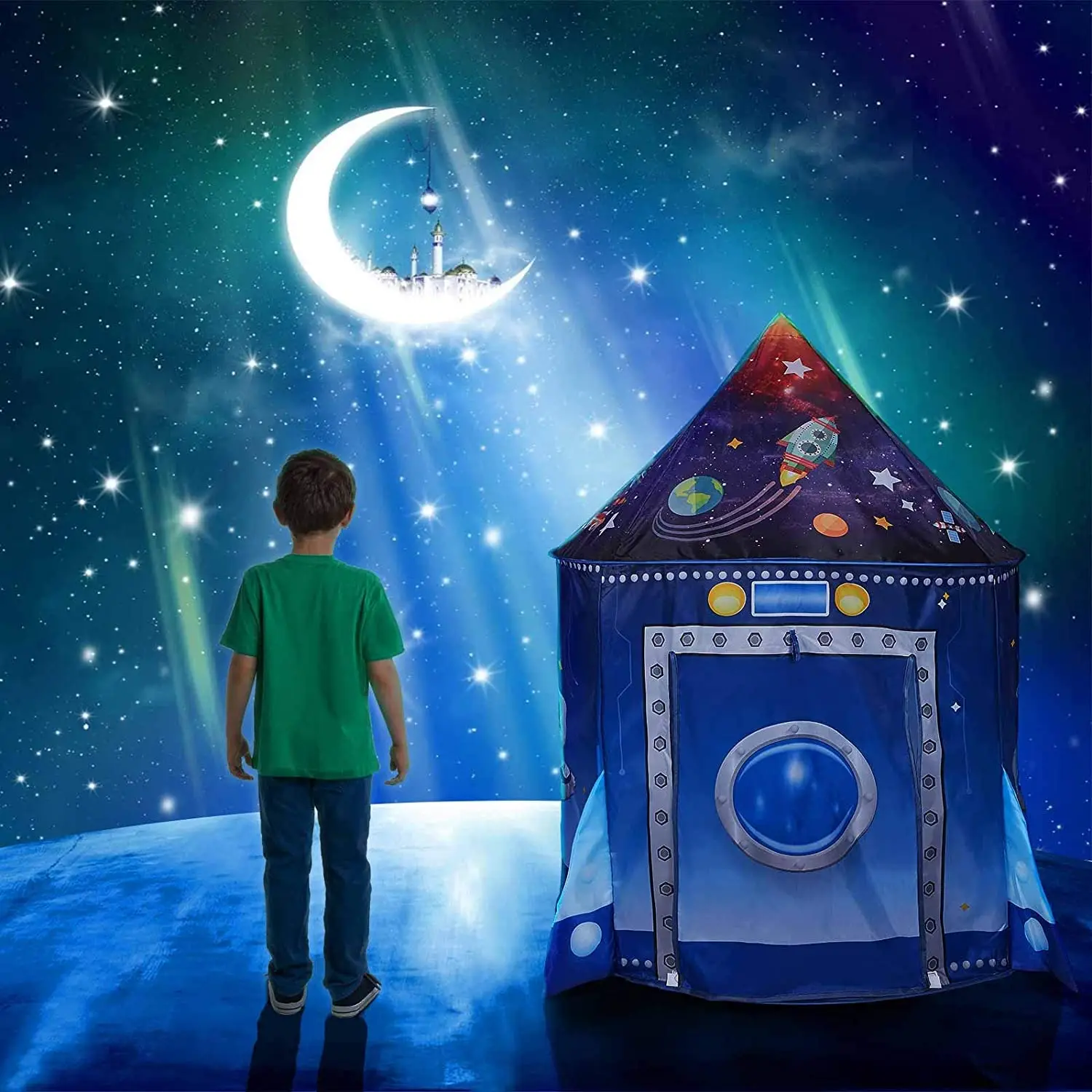ロケット船キッズテント ポップアッププレイテント 子供用 大 - Kids Outdoor Tent のレビューと価格
