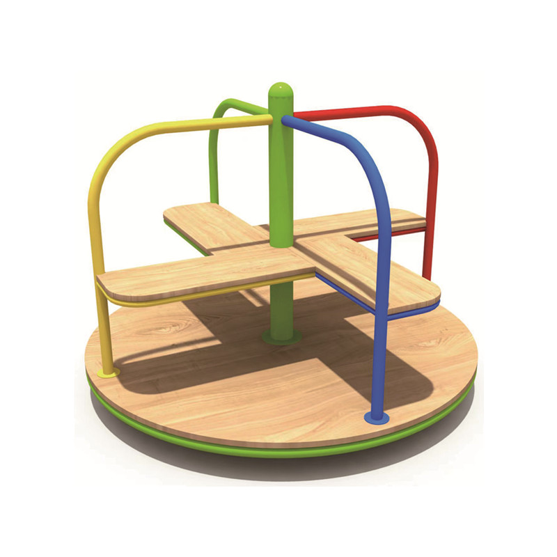 屋外遊具 木製回転木馬 ソフトプレイ メリーゴーランド 遊園 - Kids Outdoor Merry Go Round のレビューと価格