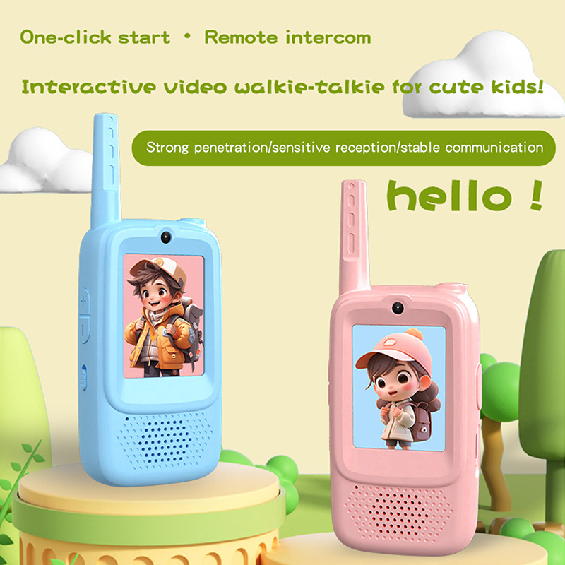 2 個のビデオトランシーバー子供用充電式スクリーンディスプレ - Kids Outdoor Voices のレビューと価格