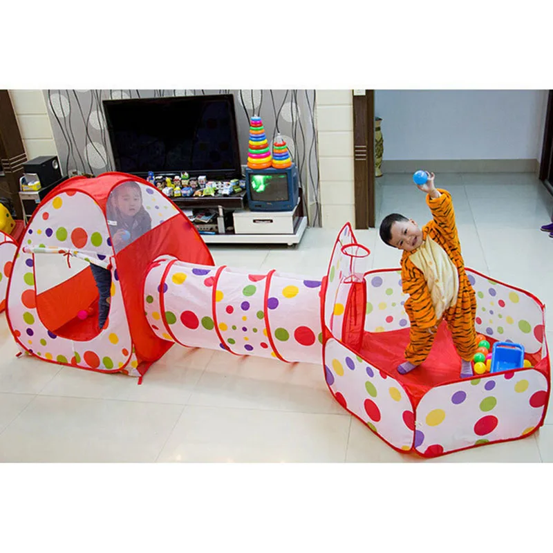 子供用の折りたたみ式テントトンネル,ボールプール,遊び場,遊 - Kids Outdoor Tunnel のレビューと価格