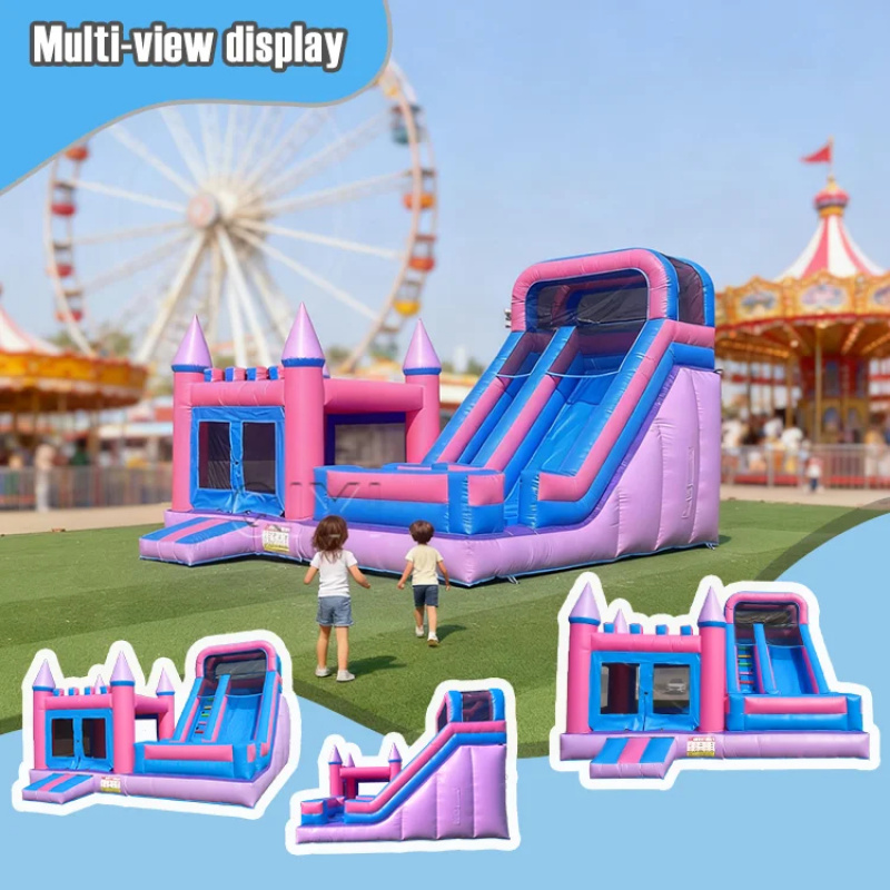 業務用カラフル高級インフレータブルバウンサーハウス、スライド - Kids Outdoor House With Slide のレビューと価格