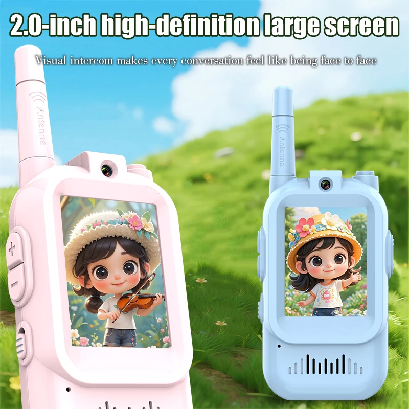 子供用ビデオトランシーバー 2個パック 充電式 2インチ高解 - Kids Outdoor Voices のレビューと価格