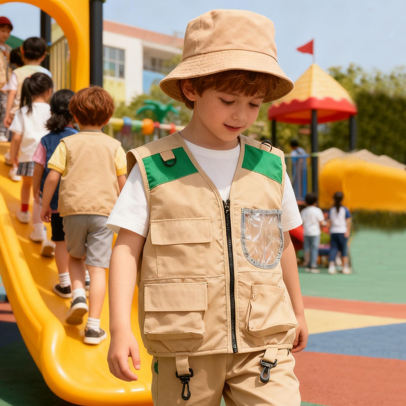 キッズエクスプローラーベストと帽子 ハロウィンコスプレキット - Kids Outdoor Adventure Kit のレビューと価格