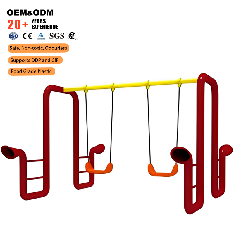 学校用3人乗り屋外メタルグリーンスイングセット、子供用遊具ス - Kids Outdoor Garden Set のレビューと価格