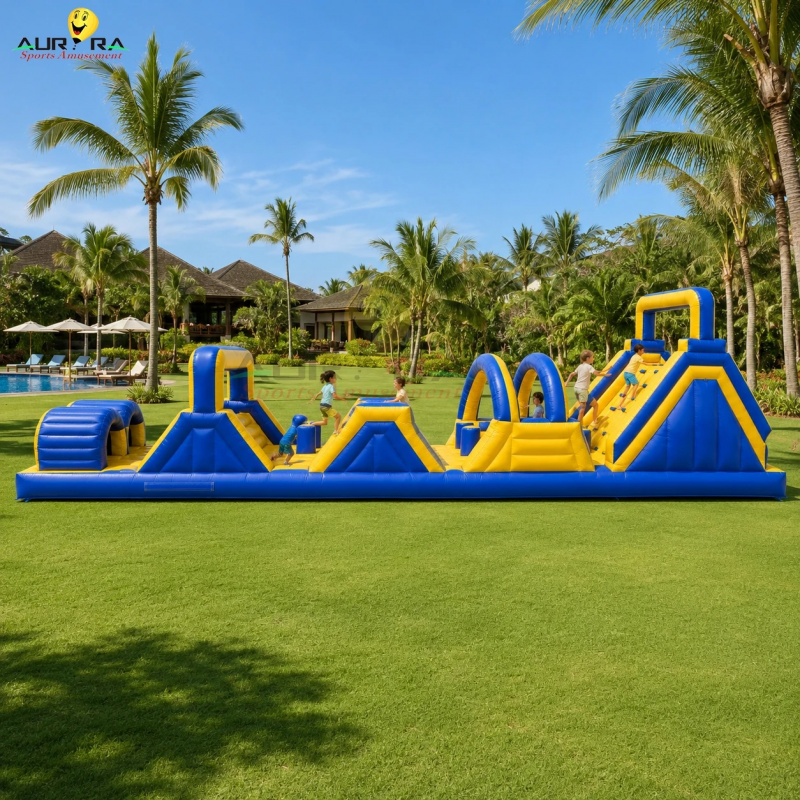 新型インフレータブル障害物コース屋外用バウンスハウス子供用ジ - Kids Outdoor House With Slide のレビューと価格