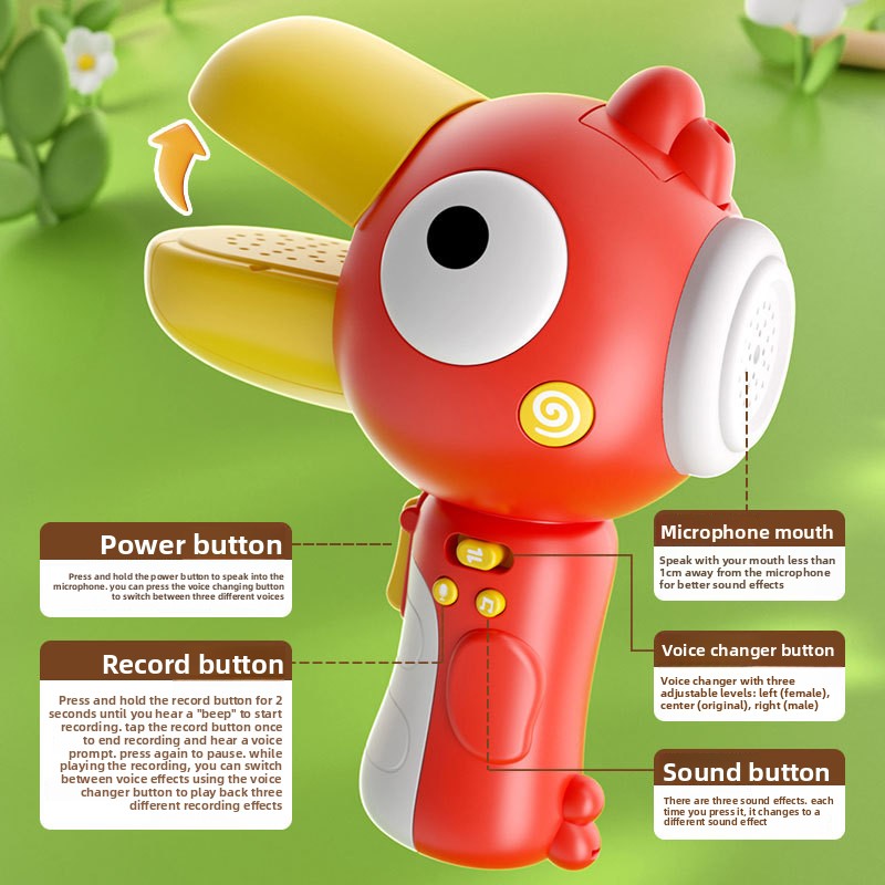 子供たちが話す録音大きな口の鳥クリエイティブな声変更子供用屋 - Kids Outdoor Voices のレビューと価格