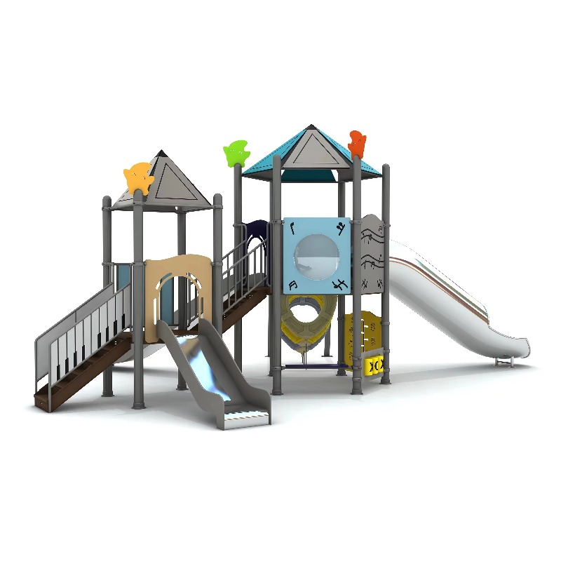 木製屋外遊具セット スチール製プレイハウス 子供用庭園遊具  - Kids Outdoor Garden Set のレビューと価格
