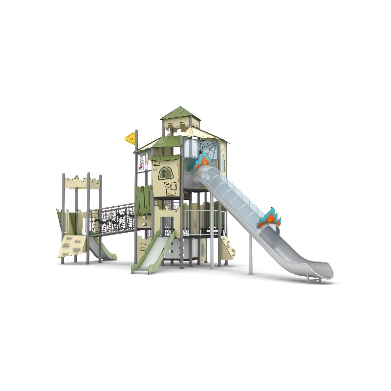 木製屋外遊具セット スチール製プレイハウス 子供用庭園遊具  - Kids Outdoor Garden Set のレビューと価格