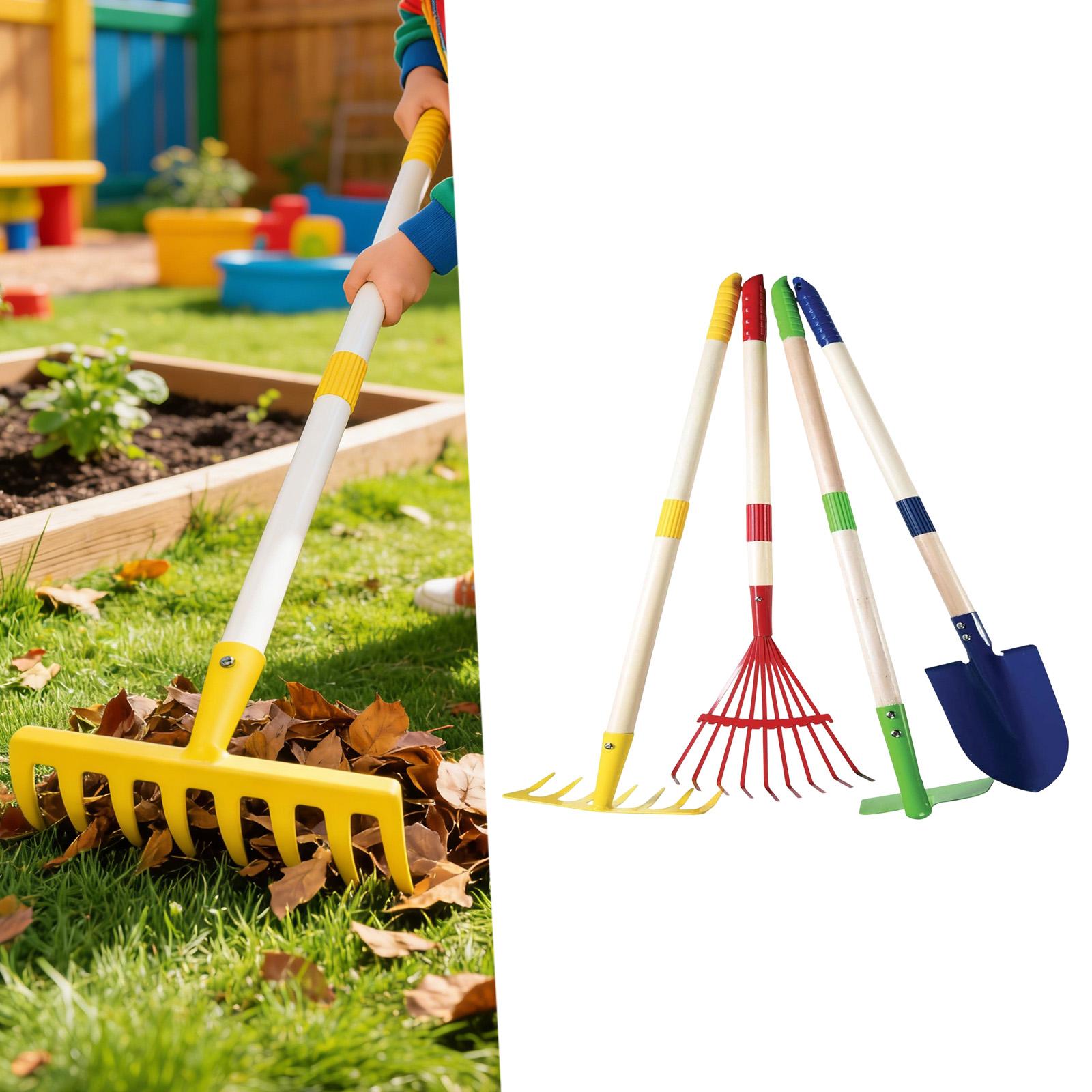 ポータブルキッズガーデニングハンドツールセット 軽量で丈夫な - Kids Outdoor Garden Set のレビューと価格