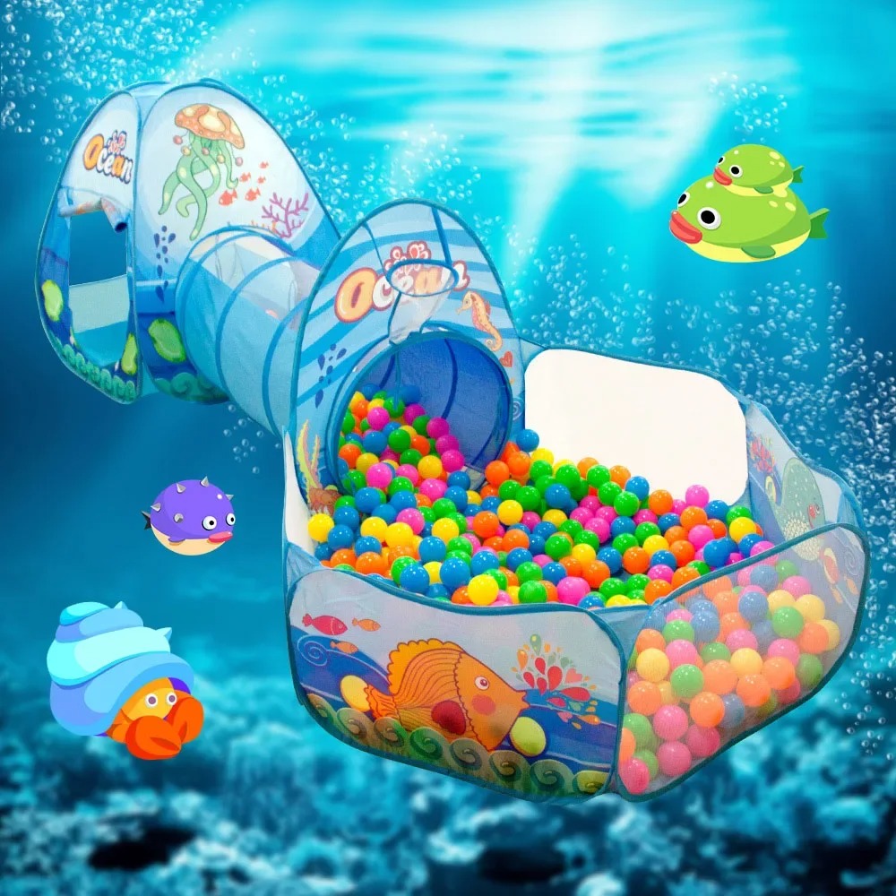 キッズボールプールベビープレイペンポータブルテントクロールト - Kids Outdoor Tunnel のレビューと価格