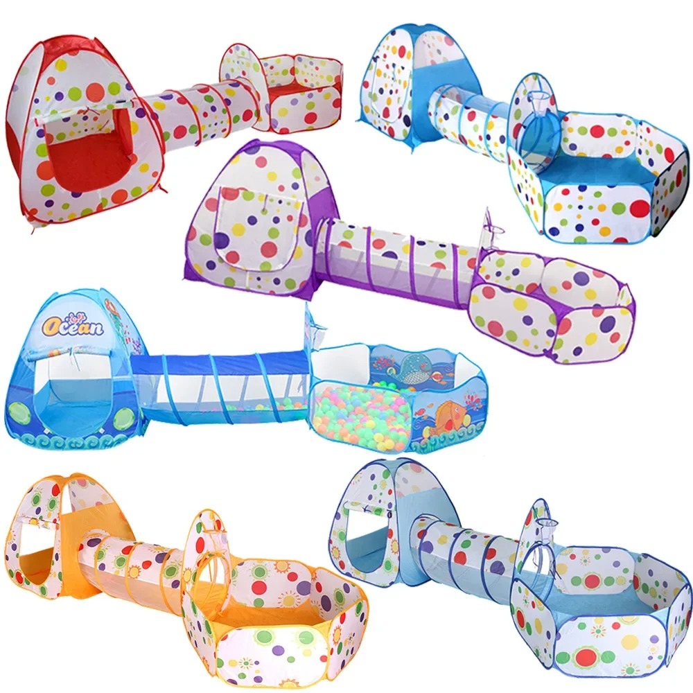 キッズボールプールベビープレイペンポータブルテントクロールト - Kids Outdoor Tunnel のレビューと価格