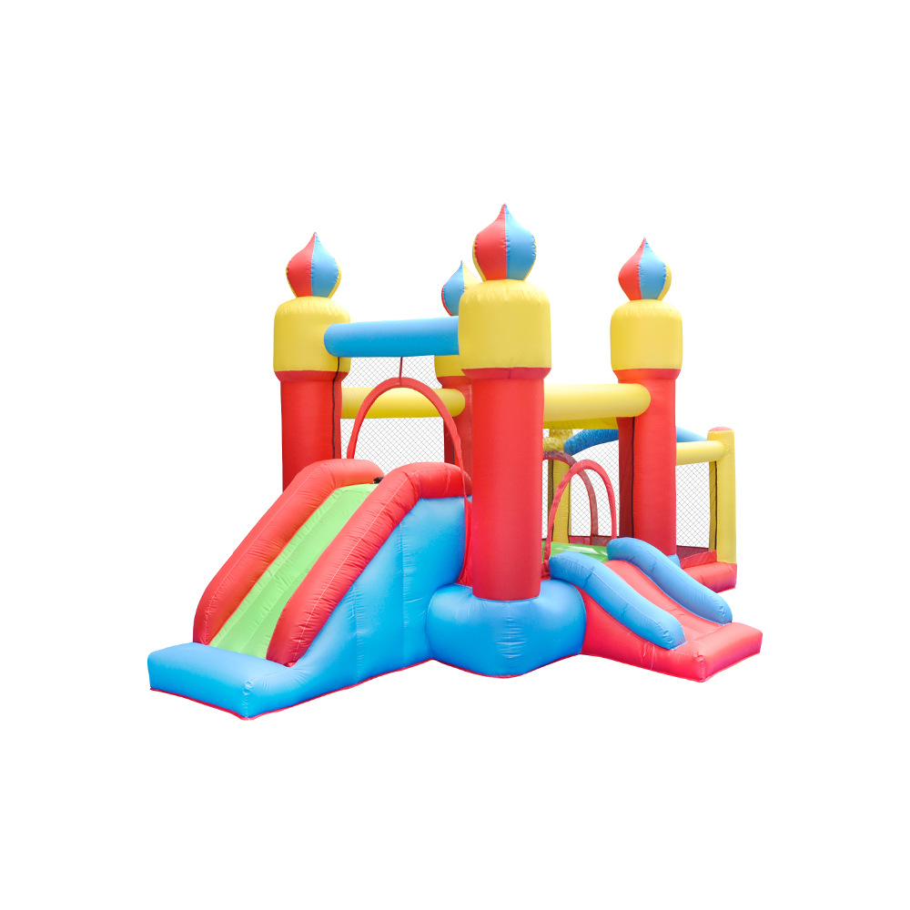 在庫あり 子供用 インフレータブル バウンスハウス スライダ - Kids Outdoor House With Slide のレビューと価格