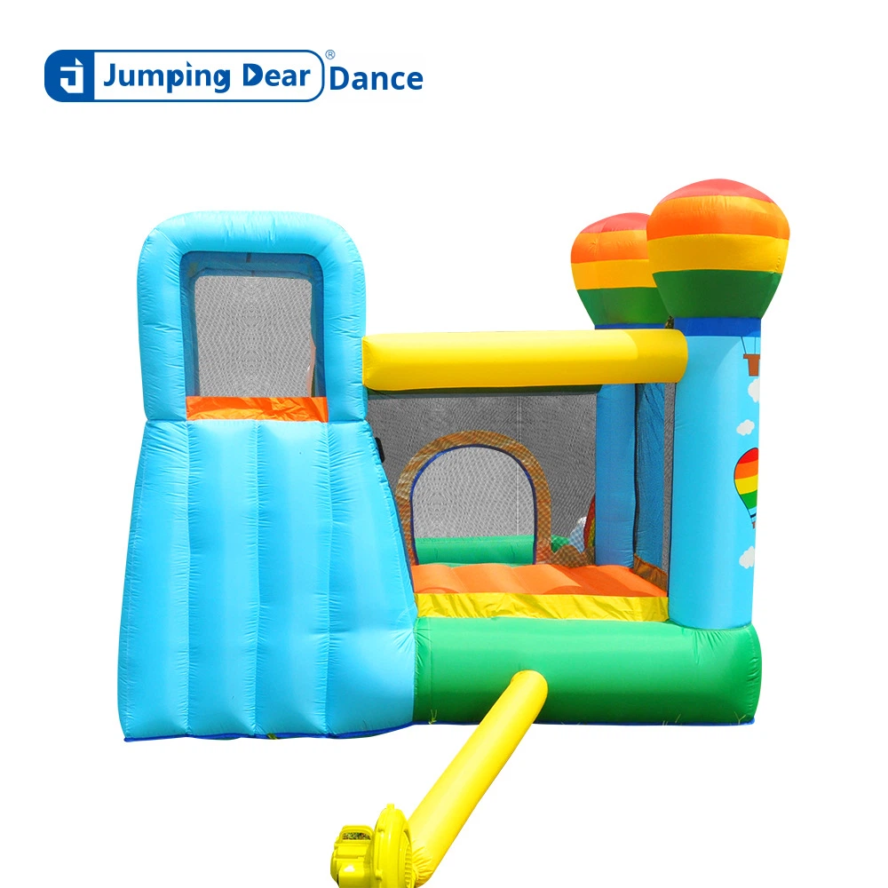 子供用インフレータブルキャッスル、滑り台とジャンプエリア付き - Kids Outdoor House With Slide のレビューと価格
