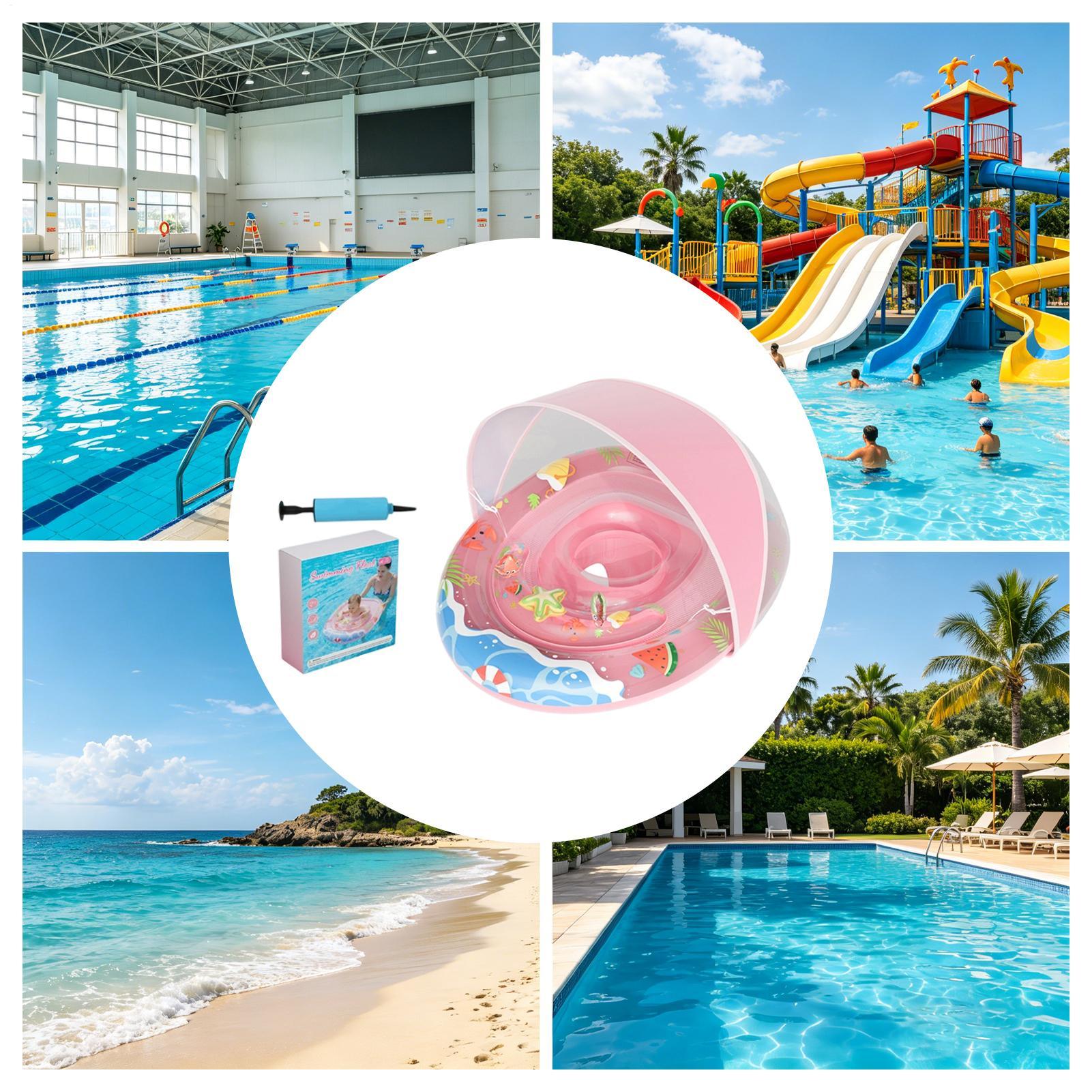 子供用プールチューブ、水に浮かぶ転倒防止浮力付きキャノピー付 - Kids Outdoor Youtube のレビューと価格