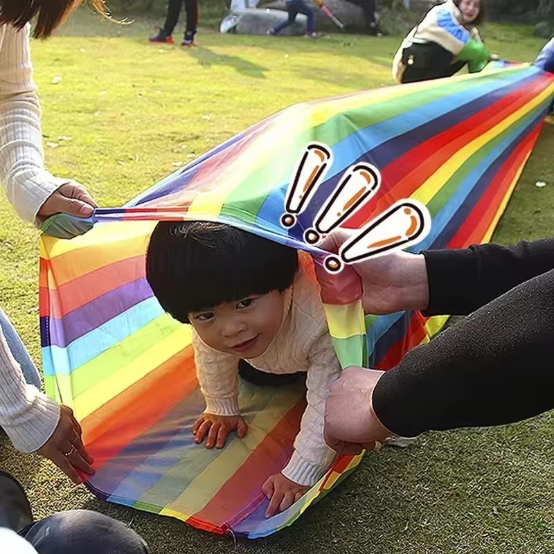 3/5/8 メートルカラフルなレインボーキッズプレイクロール - Kids Outdoor Tunnel のレビューと価格