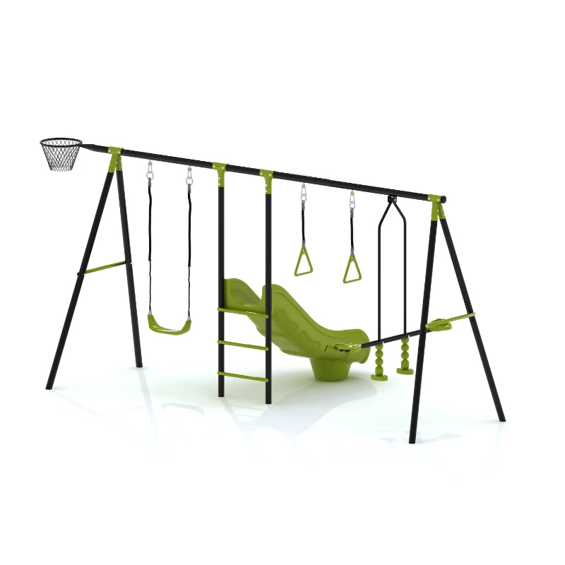 子供用ブランコおもちゃセット、バスケットボールフープ付き、金 - Kids Outdoor Garden Set のレビューと価格