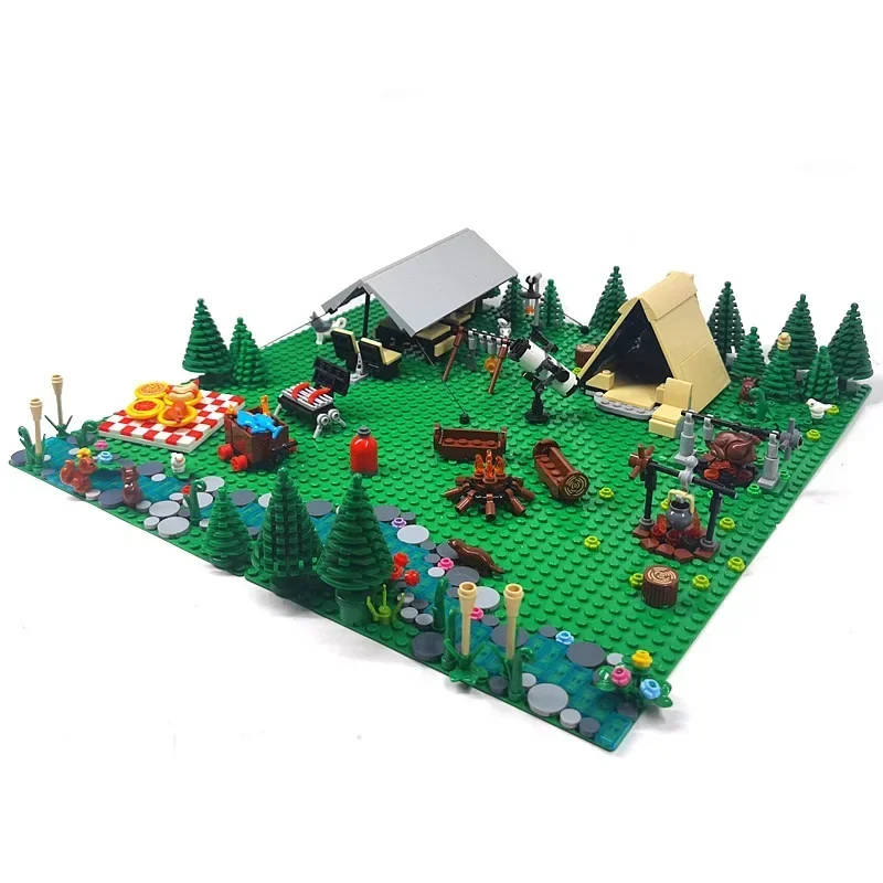 MOC 屋外キャンプとピクニックテントモデルビルディングブロ - Kids Outdoor Tent のレビューと価格