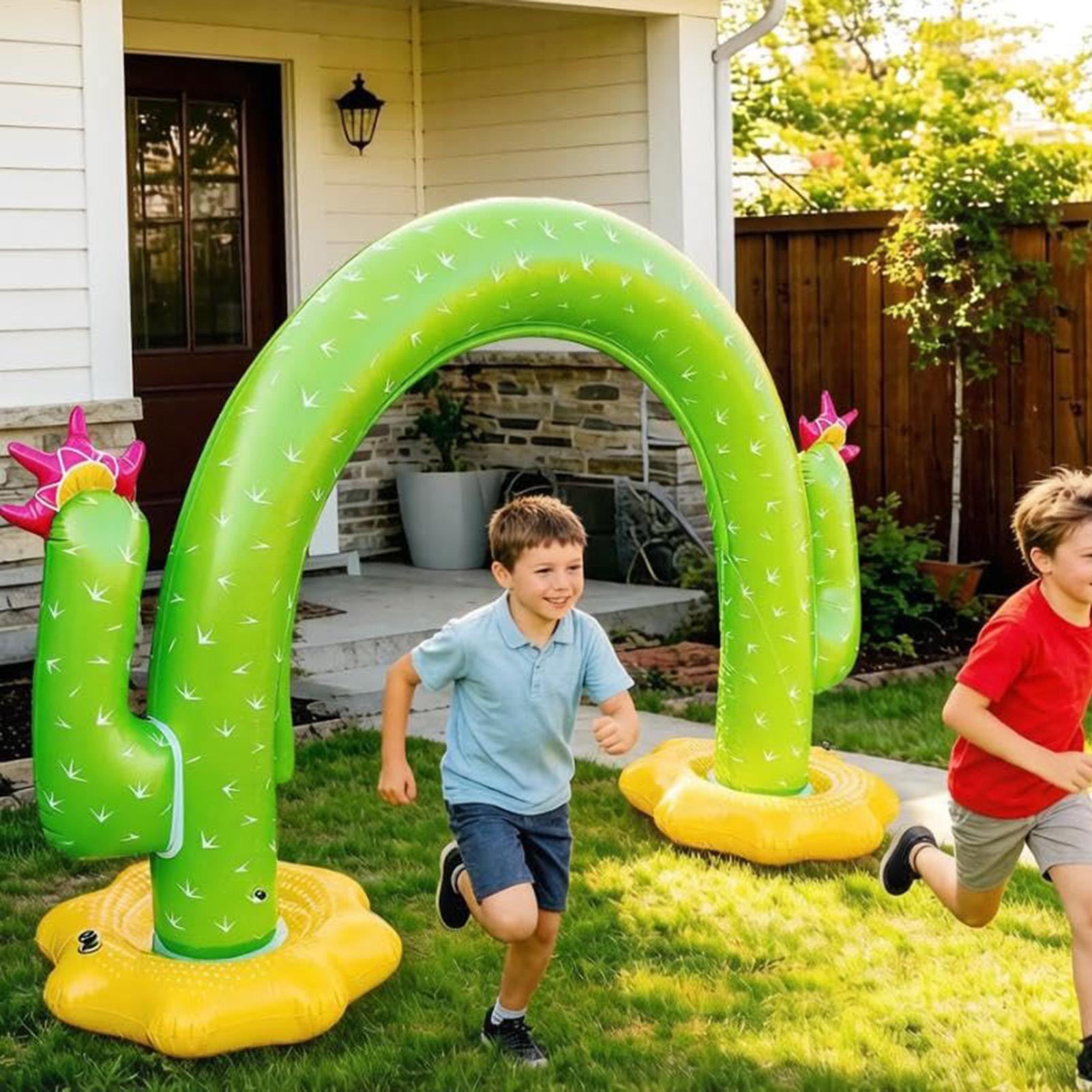 子供用インフレータブルサボテンスプリンクラー、屋外水遊びスプ - Kids Outdoor Tunnel のレビューと価格