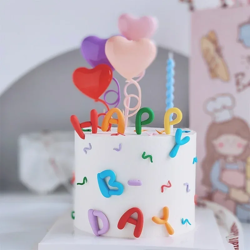 1セット ハッピーバースデーケーキトッパー カラフルな文字イ - Kids Outdoor Merry Go Round のレビューと価格