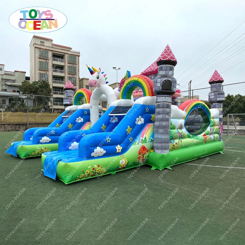 特注大型屋外遊具 キッズ用インフレータブル バウンスハウス  - Kids Outdoor House With Slide のレビューと価格