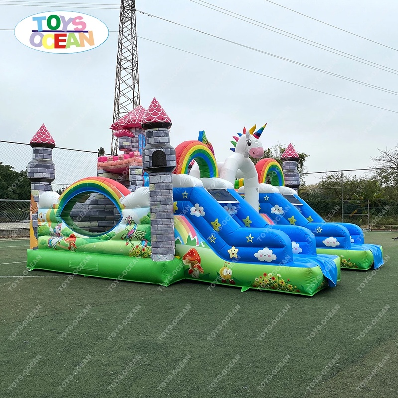 特注大型屋外遊具 キッズ用インフレータブル バウンスハウス  - Kids Outdoor House With Slide のレビューと価格