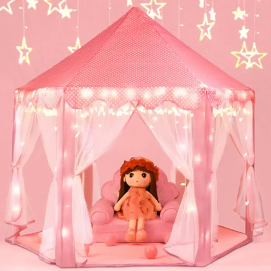 ポータブル子供用テント子供用テントおもちゃ女の子プリンセス城 - Kids Outdoor Tunnel のレビューと価格