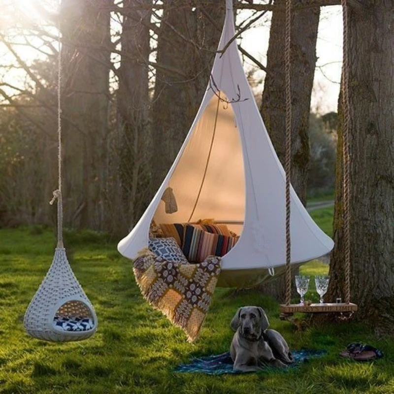 子供スイング屋外ガーデンキャンプハンモックツリーテント子供椅 - Kids Outdoor Tent のレビューと価格