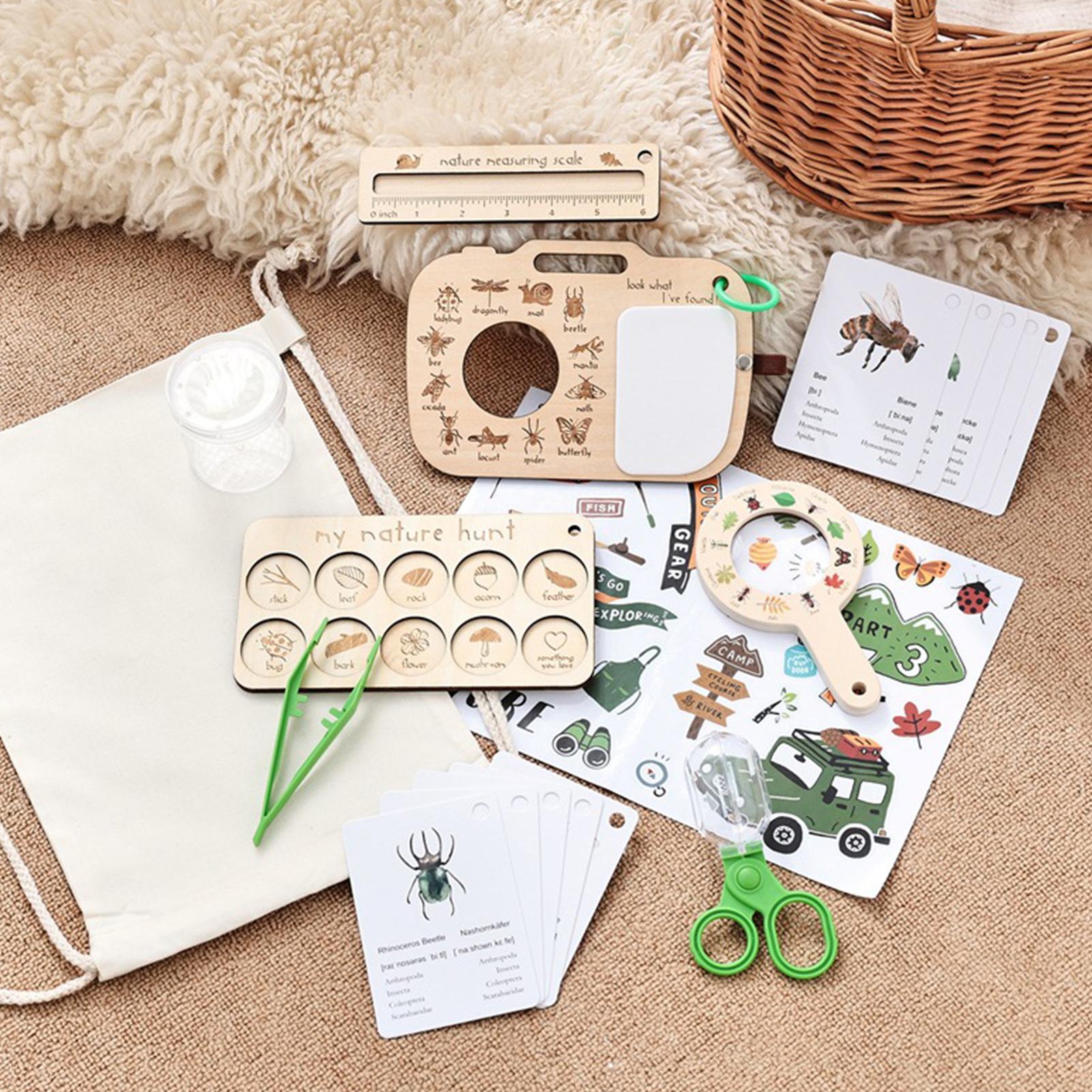 自然探検おもちゃ 植物顕微鏡 教育用ギア 子供用アウトドアア - Kids Outdoor Adventure Kit のレビューと価格