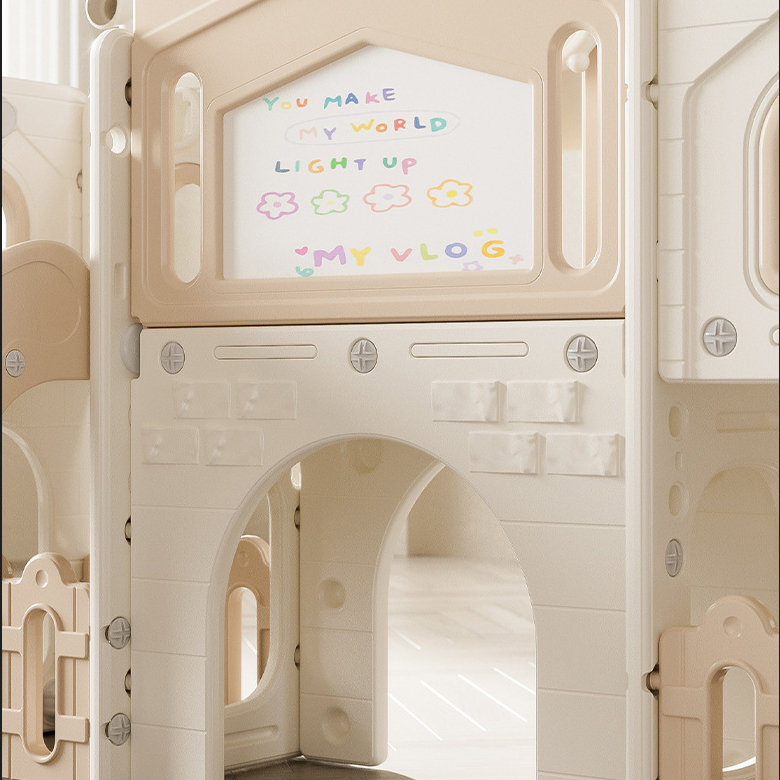 ダブルスライドセット幼児用屋内キッズクライマーバスケットボー - Kids Outdoor Tunnel のレビューと価格