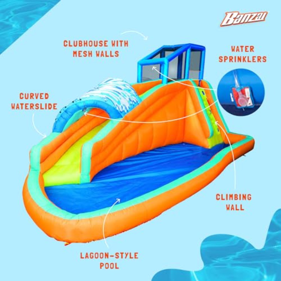 屋外アクアラグーンウォータースライド（子供用、5～12歳向け - Kids Outdoor Tunnel のレビューと価格